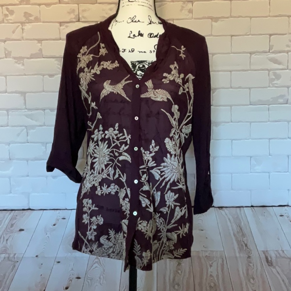 Eggplant blouse